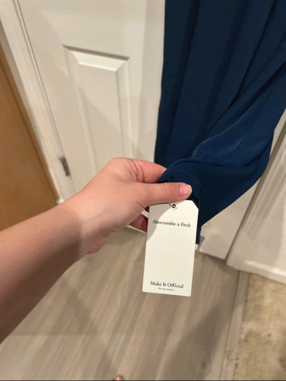 NWOT Abercrombie & Fitch Navy Long Dress